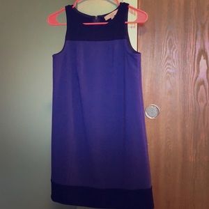 Blue and black dress